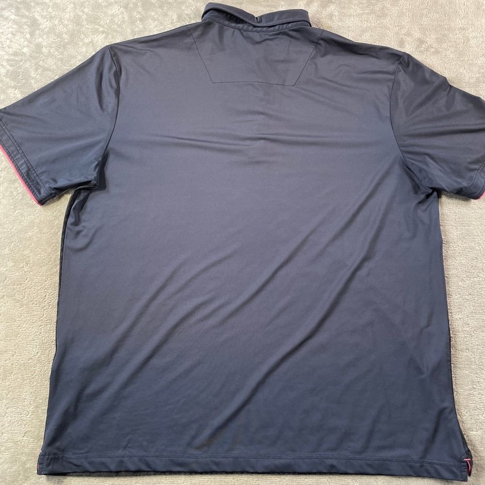 G-Mac by Kartel Polo Shirt Mens XL Blue Golf Performance Geometric Diamond Light - Picture 8 of 10